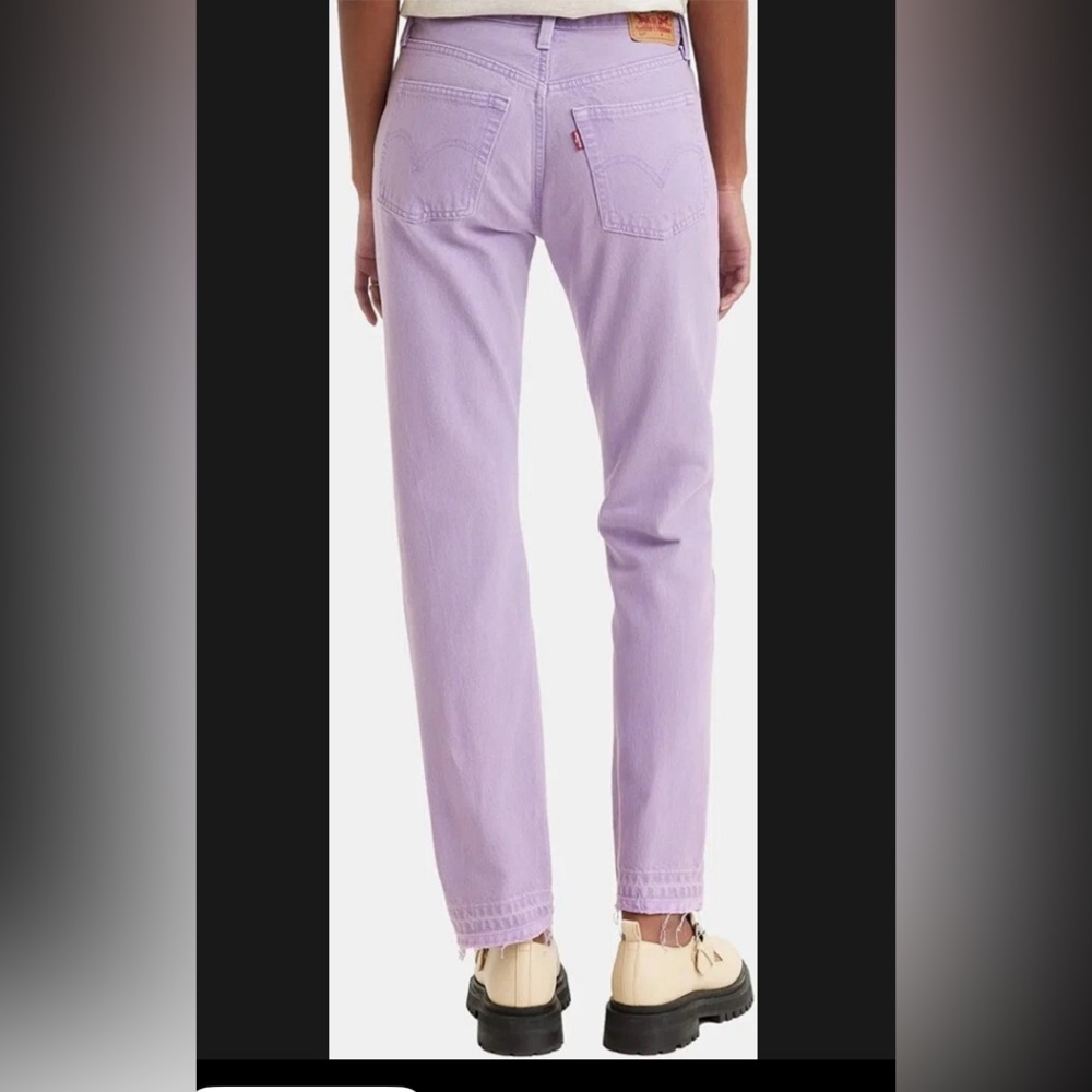 NWT SALE LEVI’S 501 Original-Fit Straight-Leg Jeans Purple Rose size 31”30